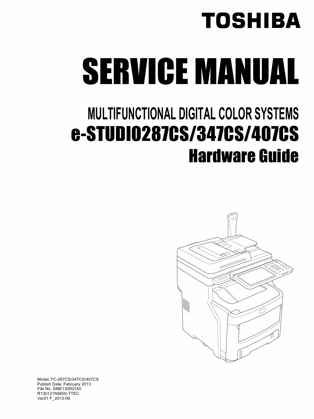 TOSHIBA e-STUDIO 287CS 347CS 407CS Service Manual-1